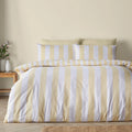 Catherine Lansfield Cove Stripe Yellow Duvet Cover Set