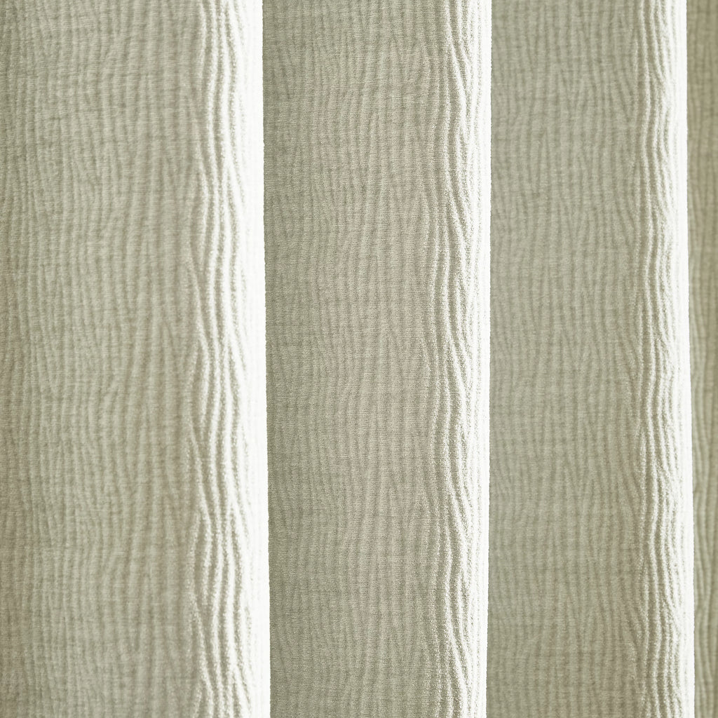 Catherine Lansfield Crinkle Chenille Dimout Eyelet Curtains in Natural