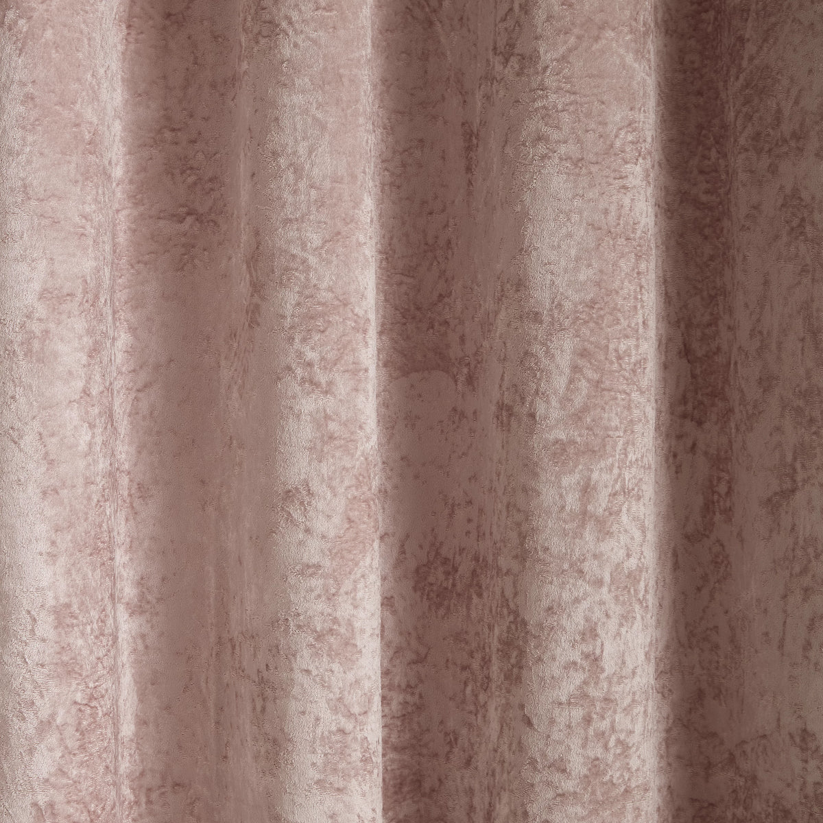 Catherine Lansfield Crushed Velvet Lined Eyelet Curtains in Pink