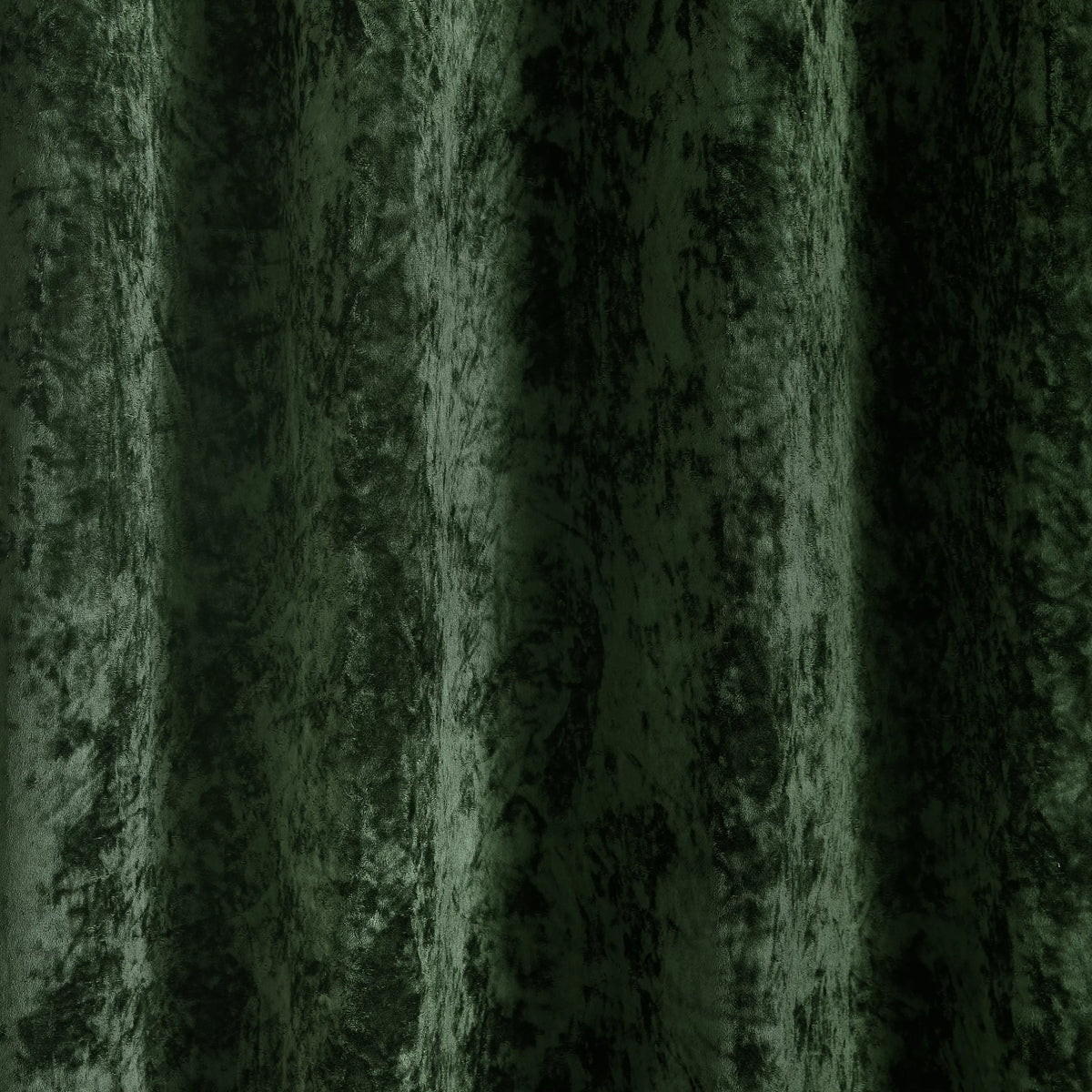 Catherine Lansfield Crushed Velvet Lined Eyelet Curtains in Olive Green