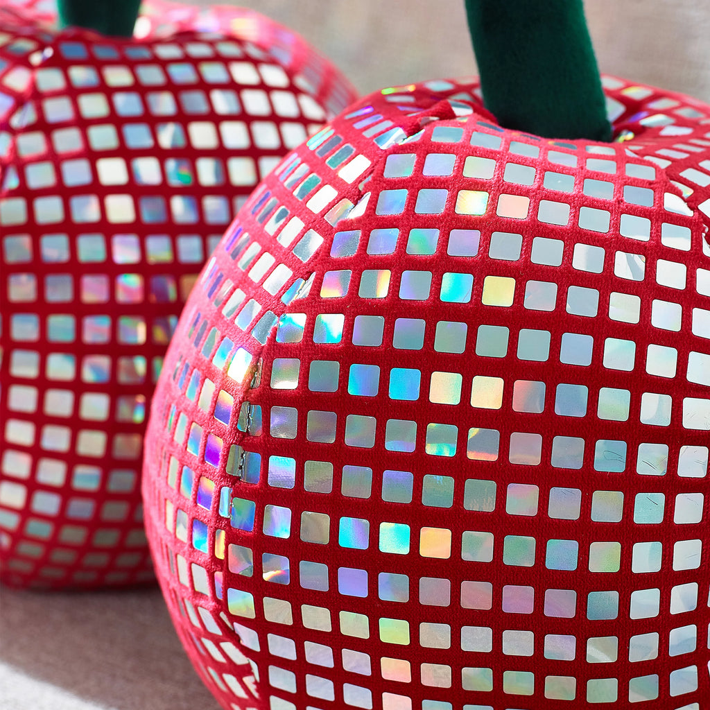Catherine Lansfield Disco Cherries 3D Shaped Cushion Pink