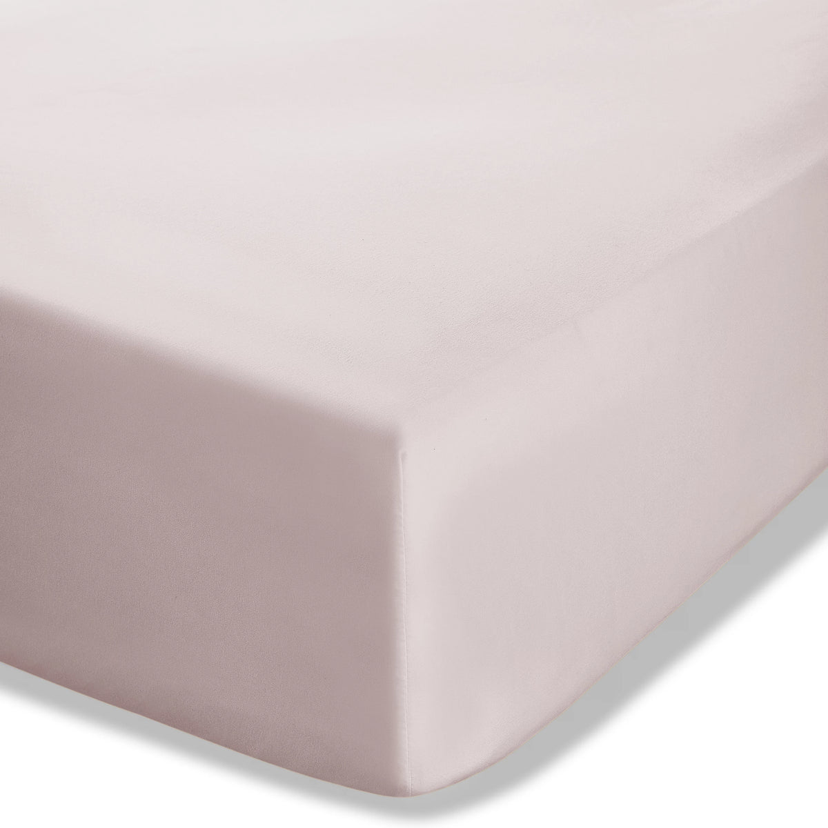 Catherine Lansfield Easy Iron Percale  Fitted Sheet 35cm Depth Blush Pink