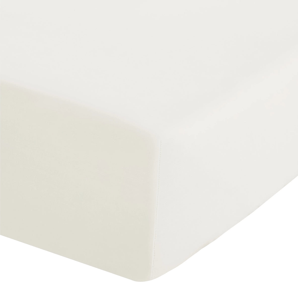 Catherine Lansfield Easy Iron Percale  Fitted Sheet 35cm Depth Cream