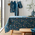 Catherine Lansfield Enchanted Twilight Animals Cotton Table Cloth in Navy Blue