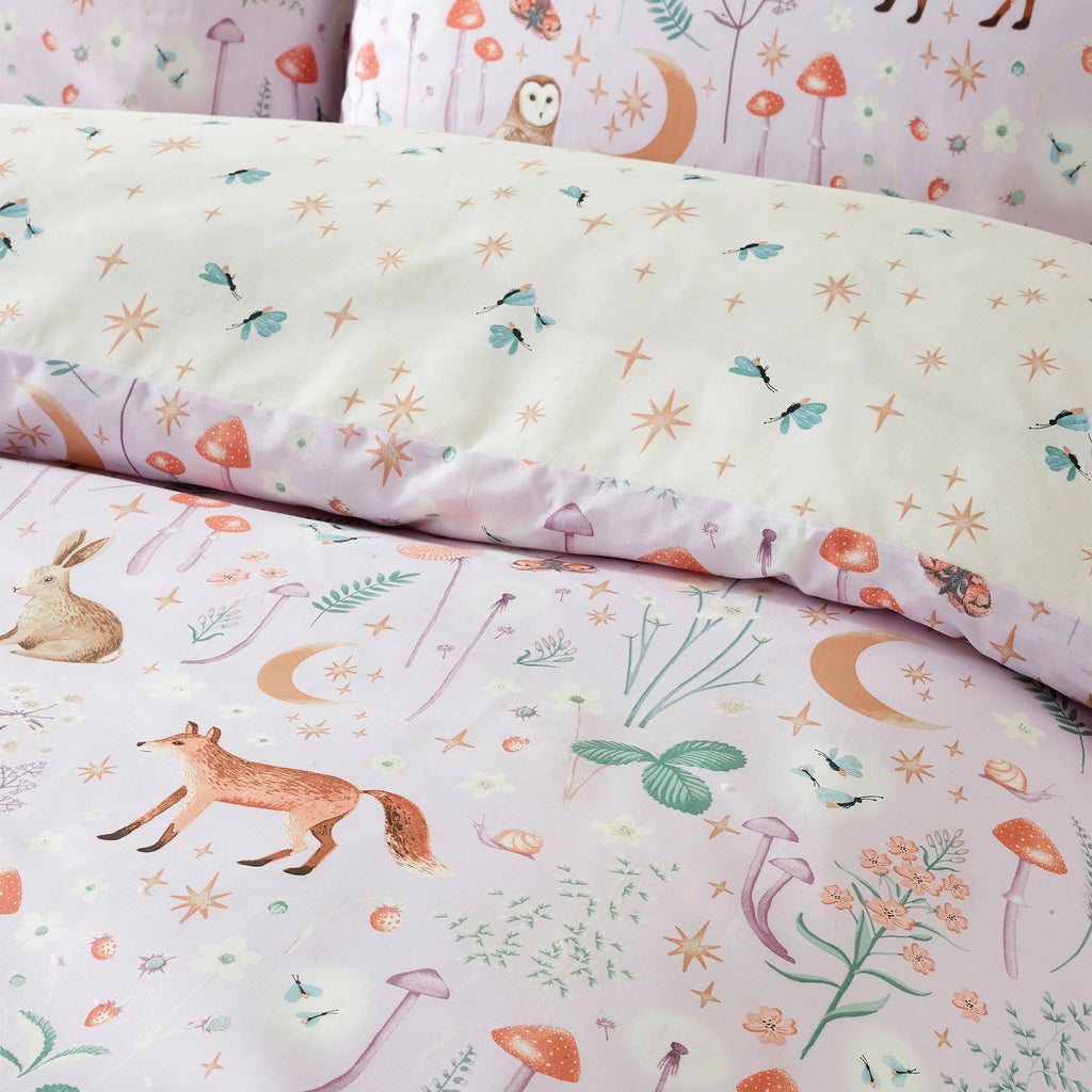 Catherine Lansfield Lilac Enchanted Twilight Duvet Set
