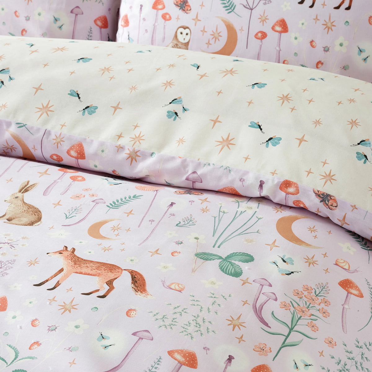 Catherine Lansfield Lilac Enchanted Twilight Duvet Set