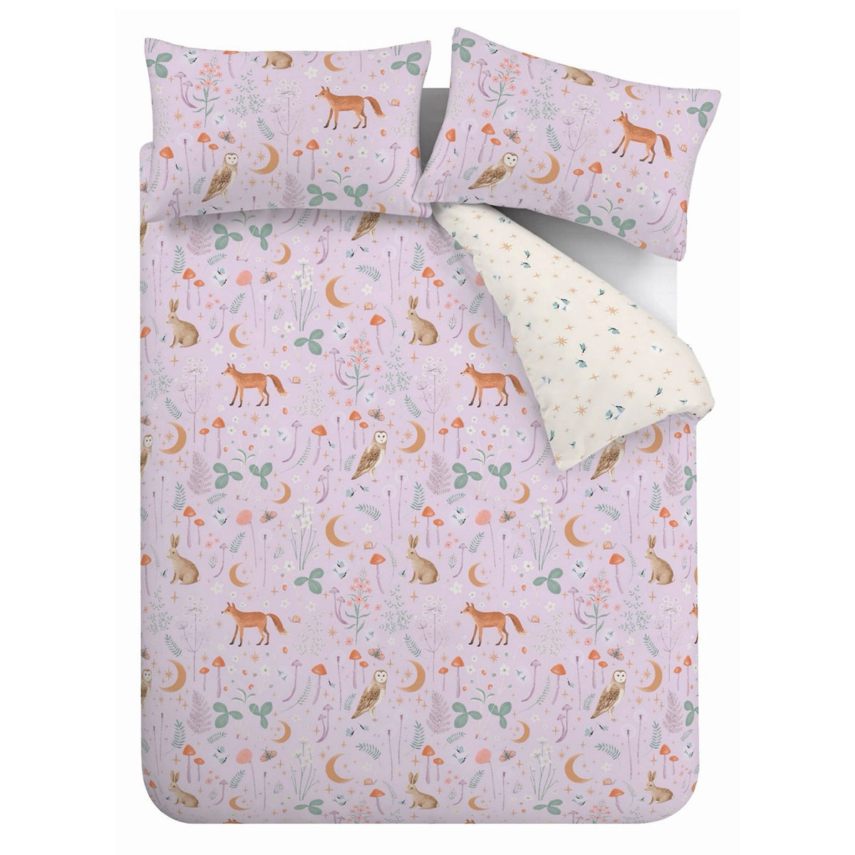 Catherine Lansfield Lilac Enchanted Twilight Duvet Set