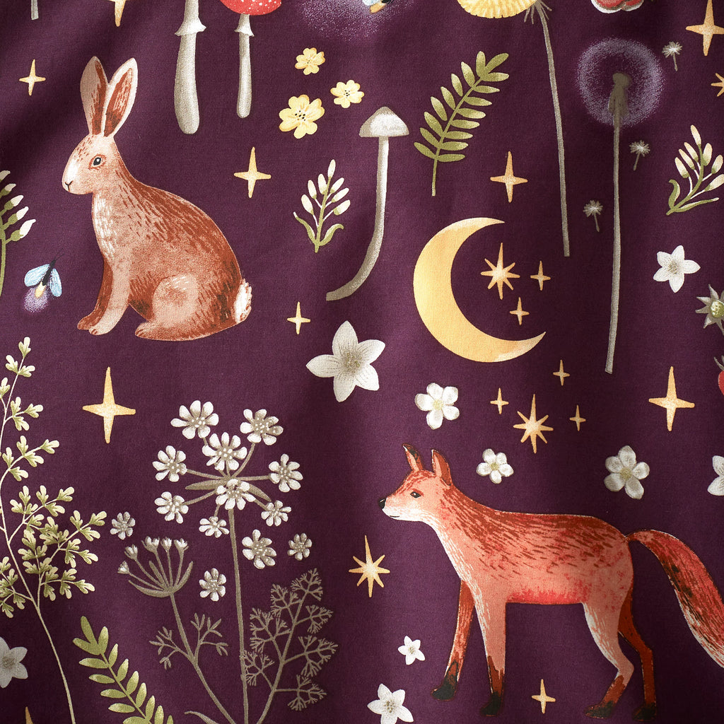 Catherine Lansfield Plum Enchanted Twilight Duvet Cover Set