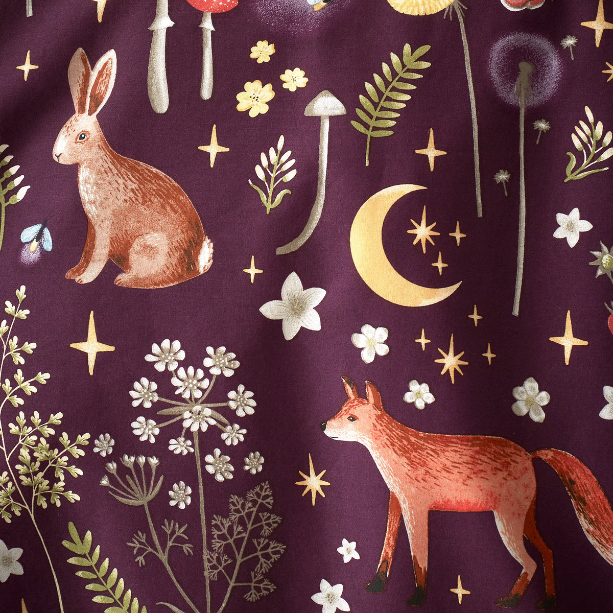 Catherine Lansfield Plum Enchanted Twilight Duvet Cover Set