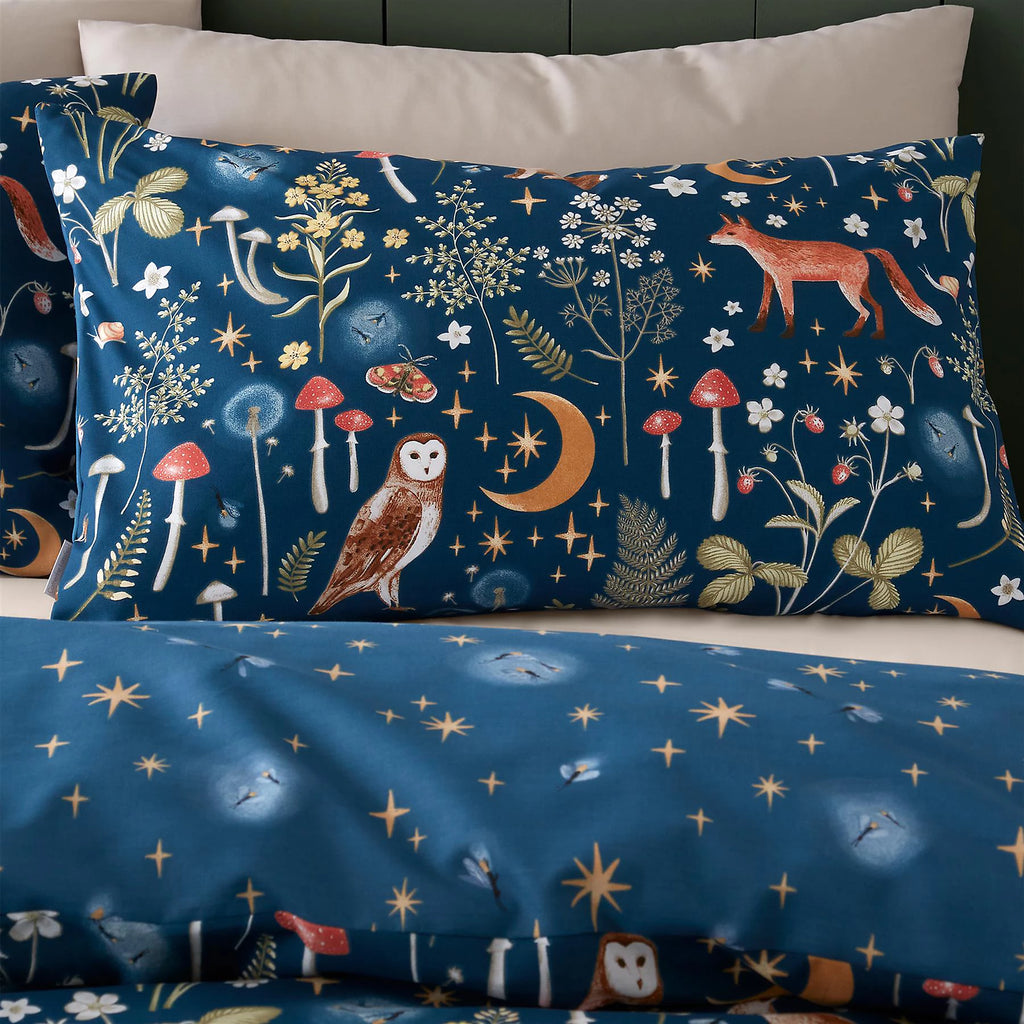 Catherine Lansfield Navy Enchanted Twilight Duvet Cover Set