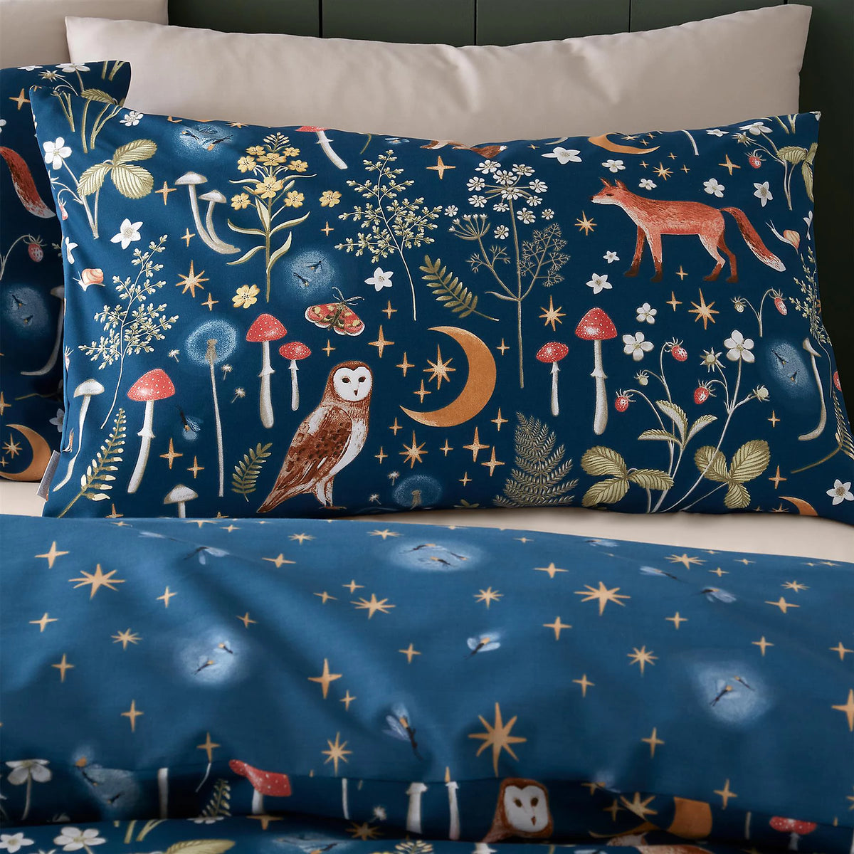 Catherine Lansfield Navy Enchanted Twilight Duvet Cover Set