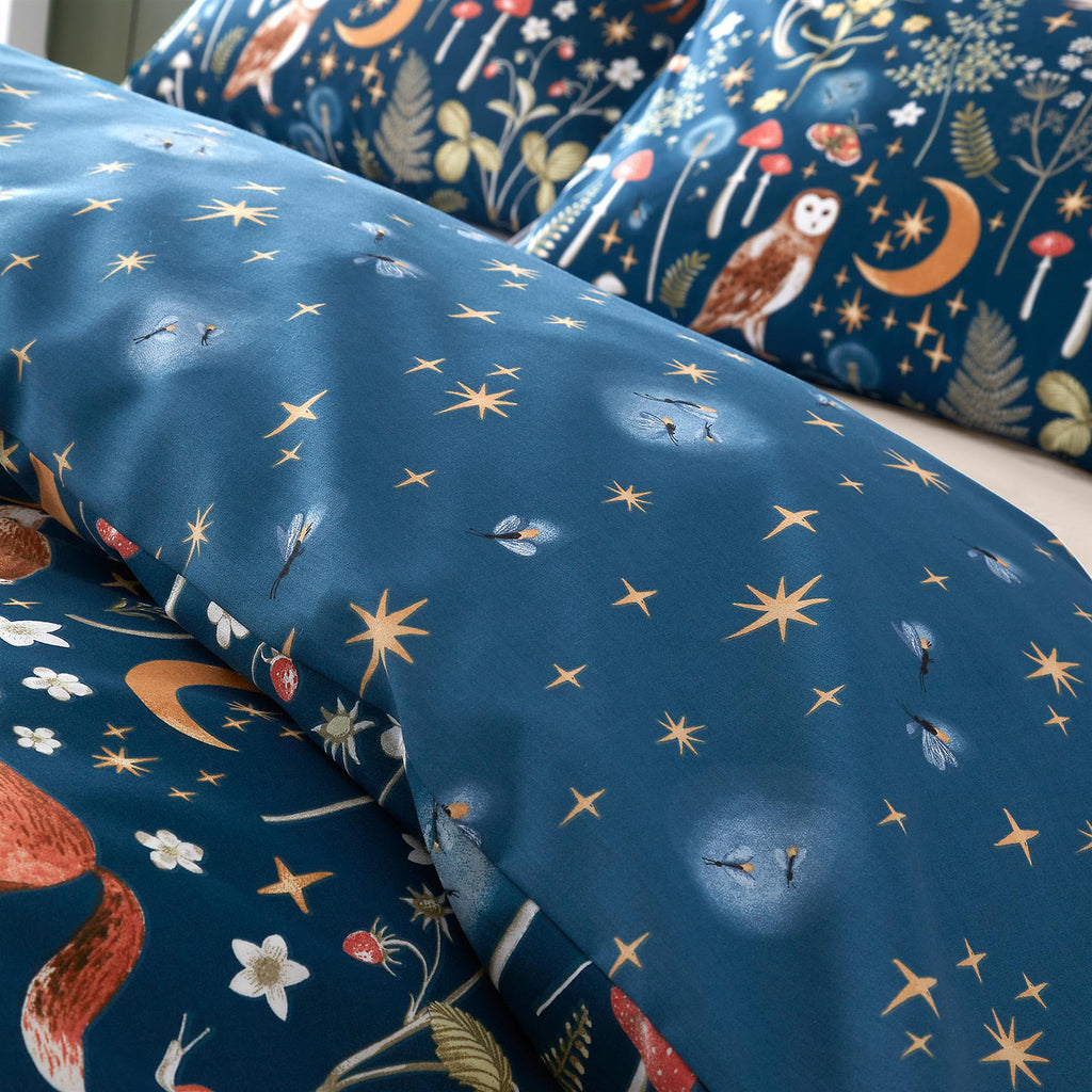 Catherine Lansfield Navy Enchanted Twilight Duvet Cover Set