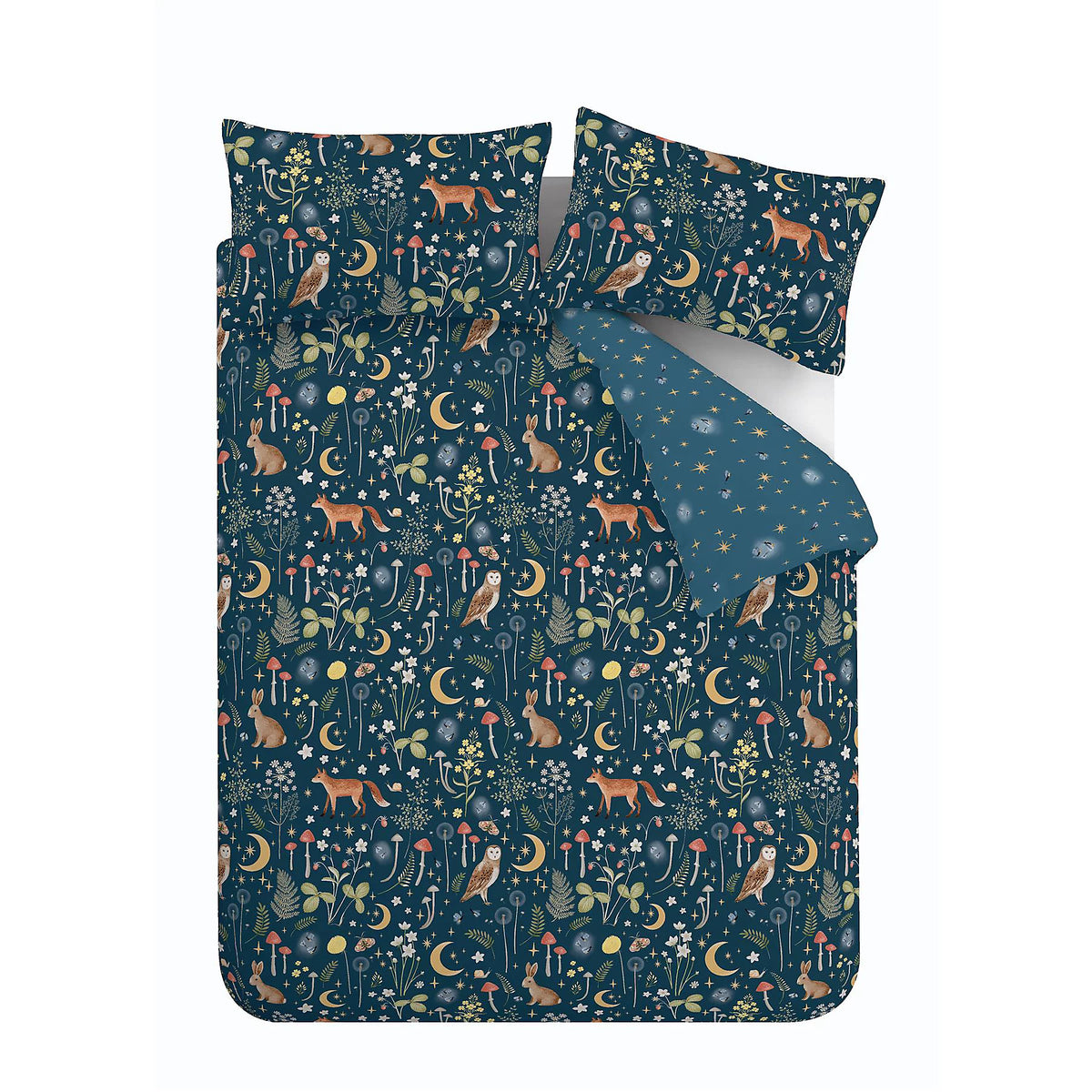 Catherine Lansfield Navy Enchanted Twilight Duvet Cover Set