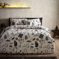 Catherine Lansfield Black Natural Enchanted Witchcraft Duvet Cover Set
