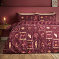 Catherine Lansfield Plum Enchanted Witchcraft Duvet Cover Set