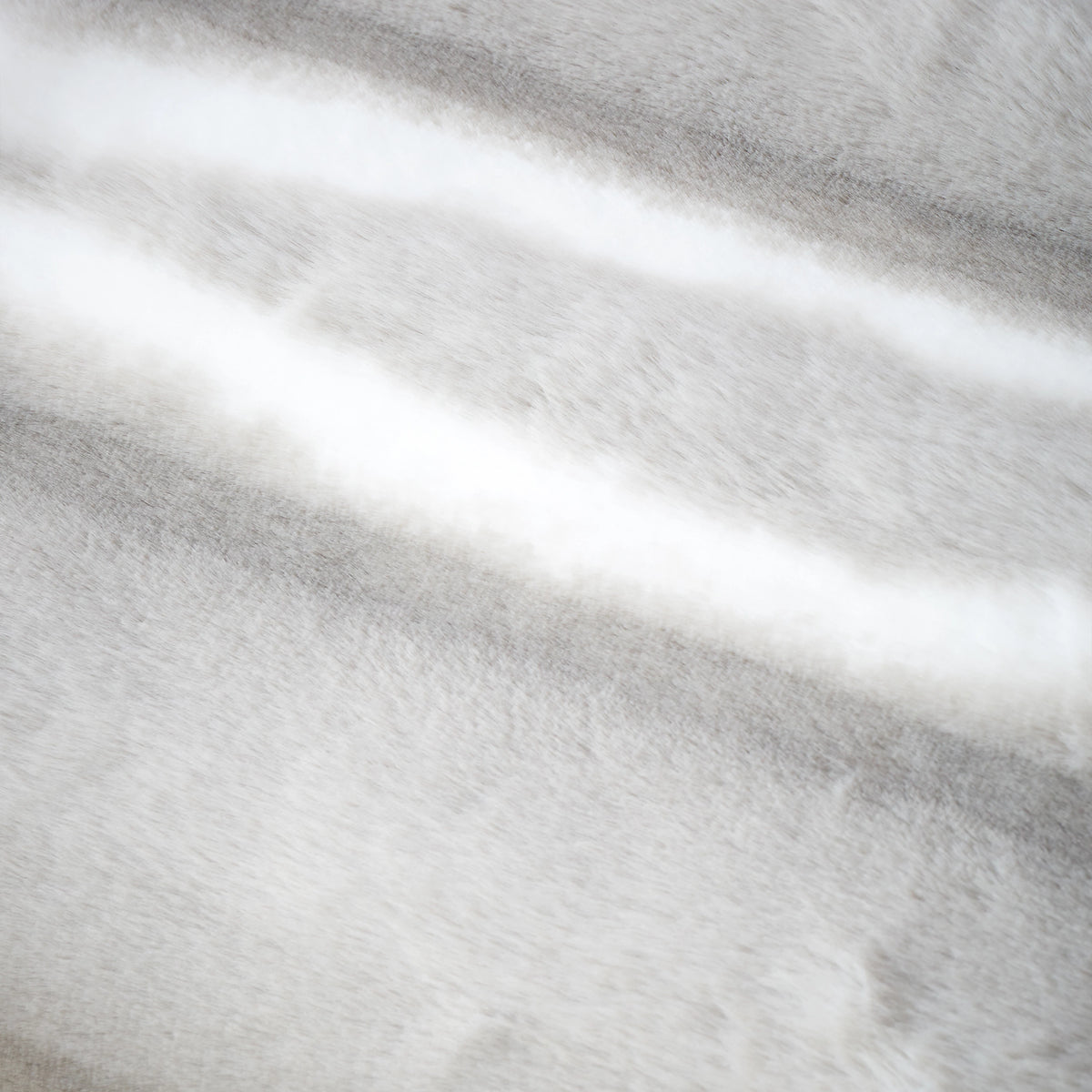 Catherine Lansfield Flint Cosy Faux Fur 130x170cm Blanket Throw Silver Grey