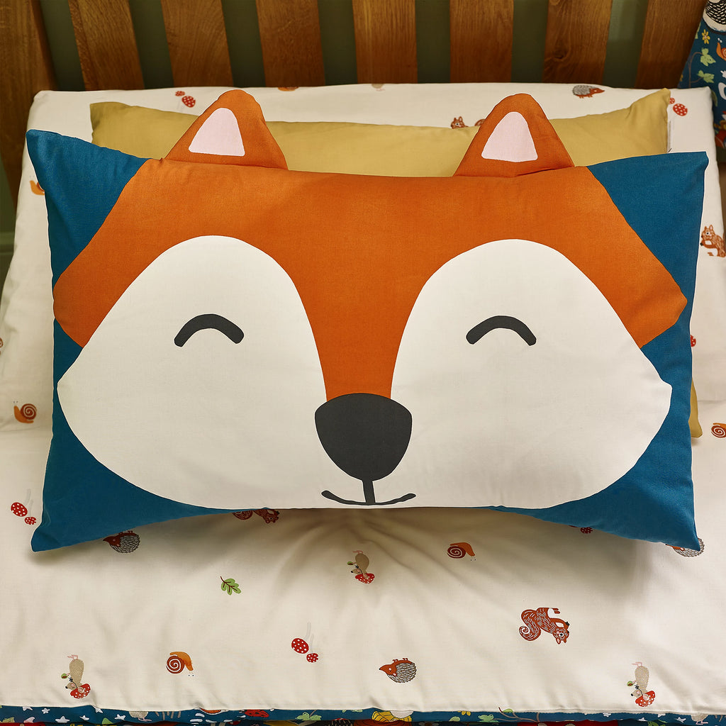 Catherine Lansfield Fox and Woodland Friends Reversible Duvet Cover Set in Green