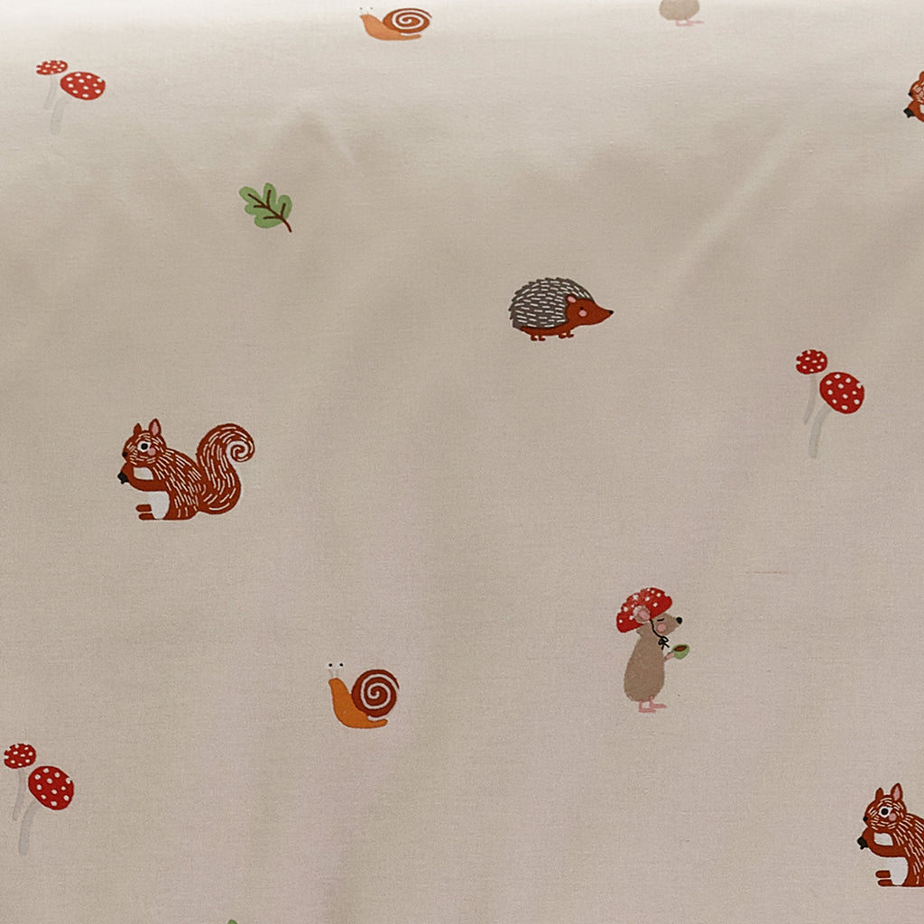 Catherine Lansfield Fox and Woodland Friends Fitted Sheet in Cream