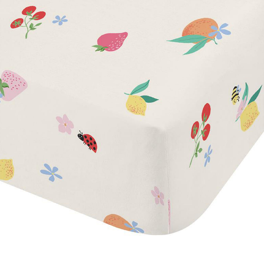 Catherine Lansfield Fruity Friends Fitted Sheet in Bright
