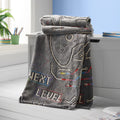 Catherine Lansfield Game Over Glow in Dark Fleece Throw Black