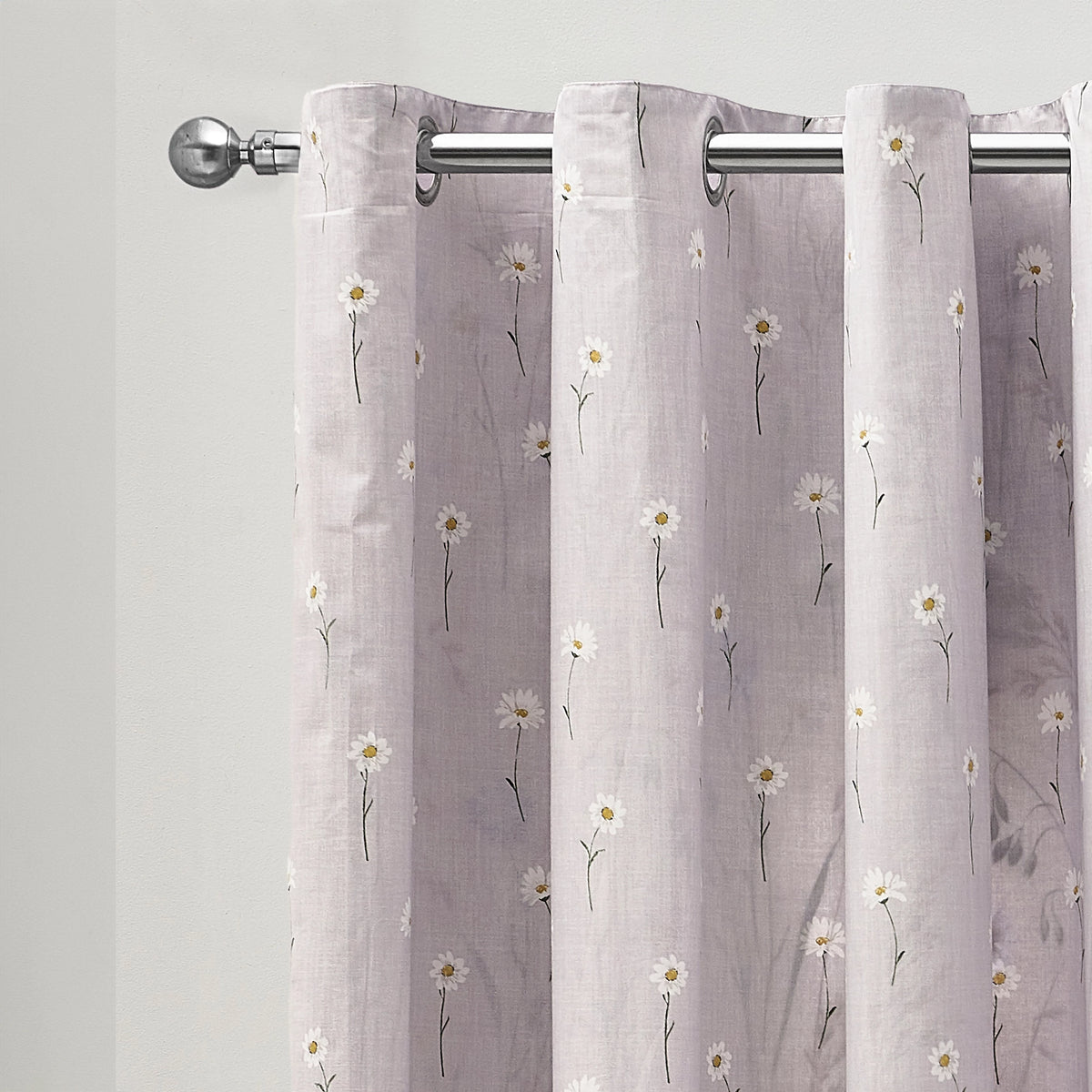 Catherine Lansfield Grasmere Floral Reversible Eyelet Curtains 66 x 90 Inch