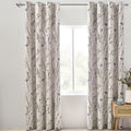 Catherine Lansfield Grasmere Floral Reversible Eyelet Curtains 66 x 90 Inch