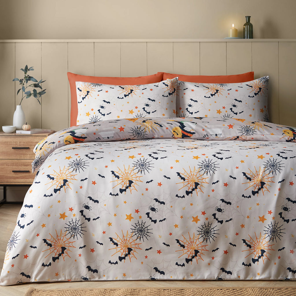 Catherine Lansfield Halloween Gonks So Soft Reversible Duvet Cover Set