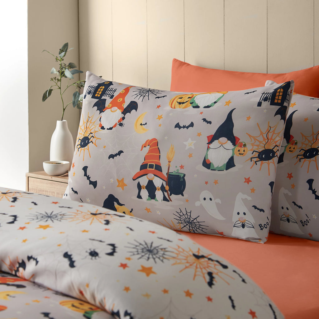 Catherine Lansfield Halloween Gonks So Soft Reversible Duvet Cover Set
