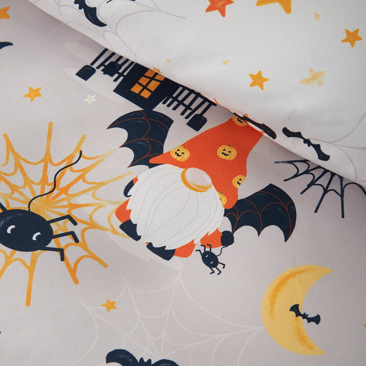 Catherine Lansfield Halloween Gonks So Soft Reversible Duvet Cover Set
