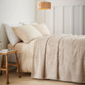 Catherine Lansfield Heat Buddy Cosy Super Thermal 220x230cm Blanket Bedspread Natural