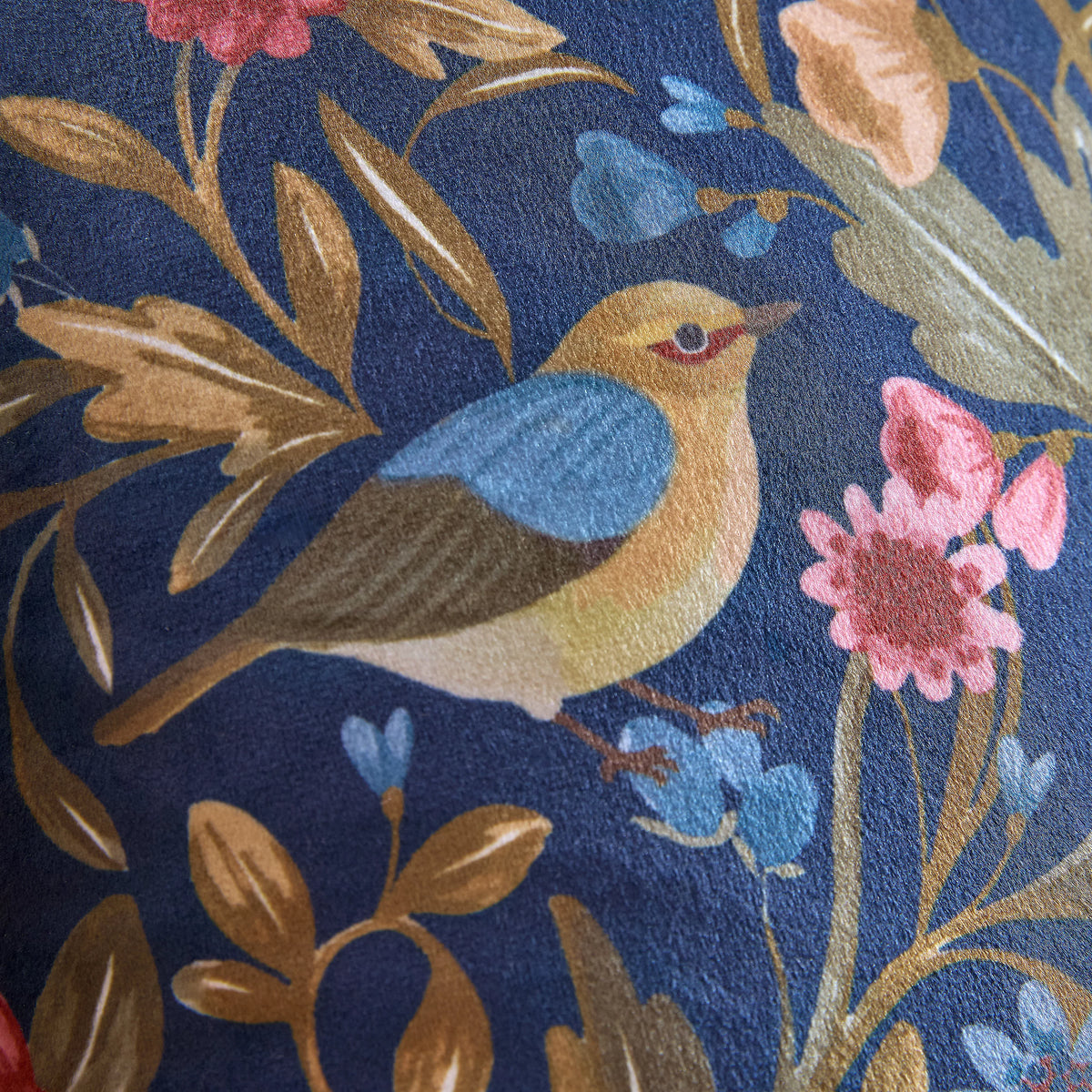 Catherine Lansfield Navy Hedgerow Hopper Cushion