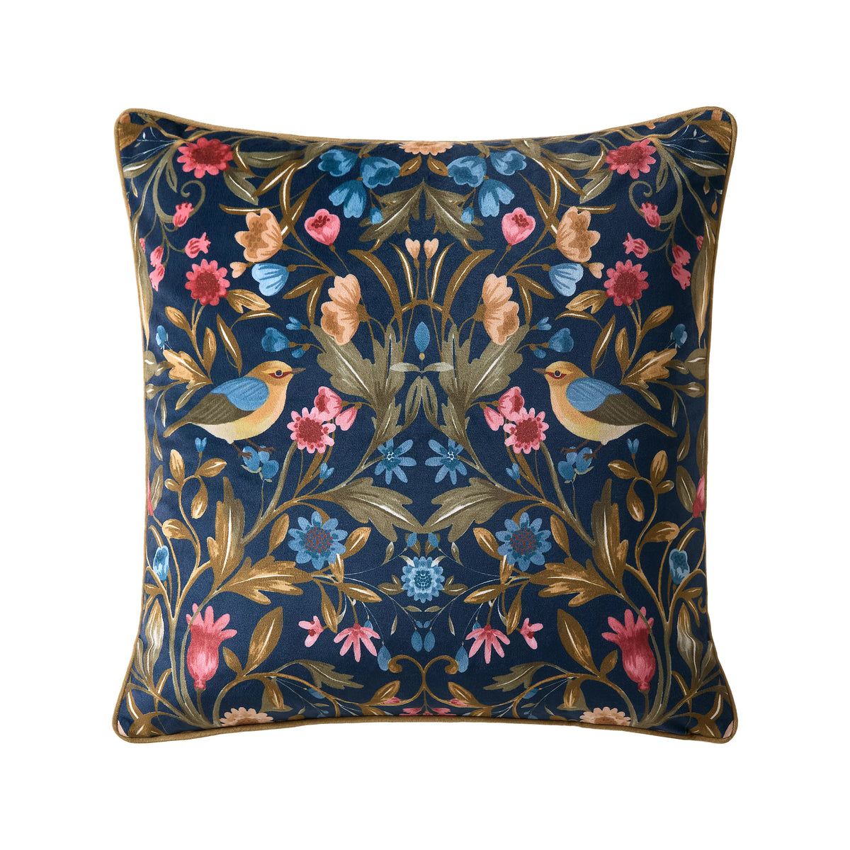 Catherine Lansfield Navy Hedgerow Hopper Cushion