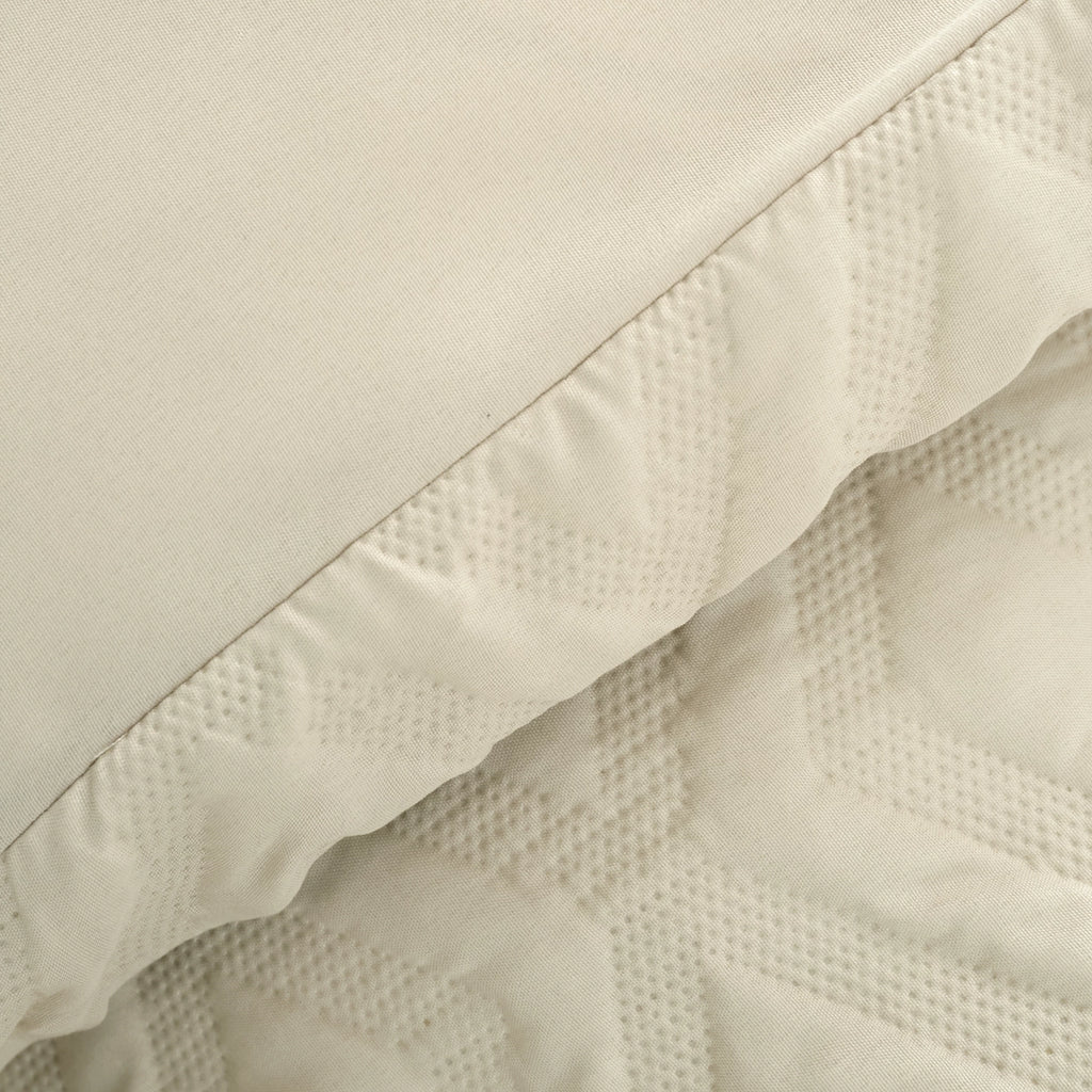Catherine Lansfield Jacob Geo Soft Touch Duvet Cover Set Natural