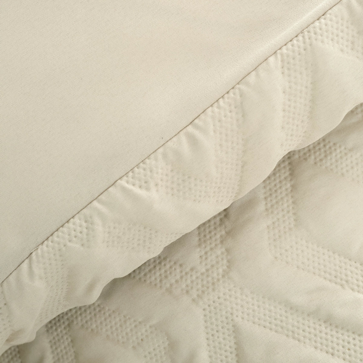 Catherine Lansfield Jacob Geo Soft Touch Duvet Cover Set Natural