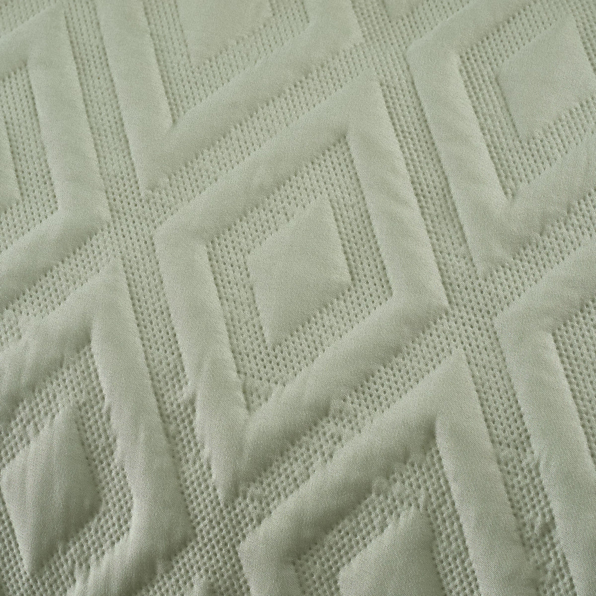 Catherine Lansfield Jacob Geo Soft Touch Duvet Cover Set Sage Green