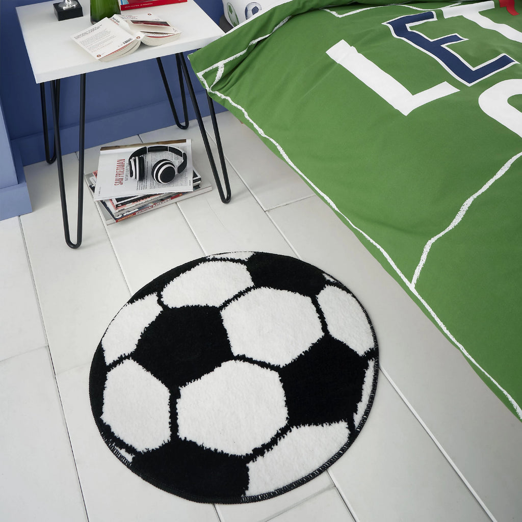 Catherine Lansfield Kids Bedroom It's A Goal Football Rug