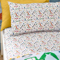 Catherine Lansfield Kids Digger Dreams Fitted Sheet in Blue