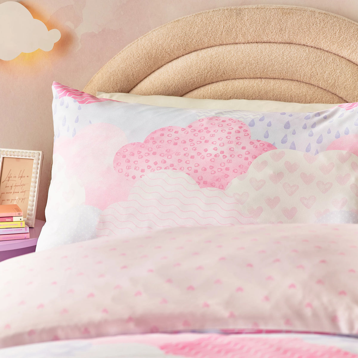 Catherine Lansfield Soft as a Cloud Duvet Cover Set in Pink