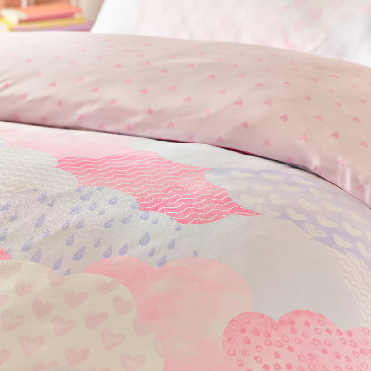 Catherine Lansfield Soft as a Cloud Duvet Cover Set in Pink