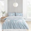 Catherine Lansfield Blue Meadowsweet Floral Reversible Duvet Cover Set