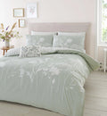 Catherine Lansfield Green Meadowsweet Floral Reversible Duvet Cover Set