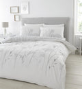 Catherine Lansfield Grey/White Meadowsweet Floral Reversible Duvet Cover Set