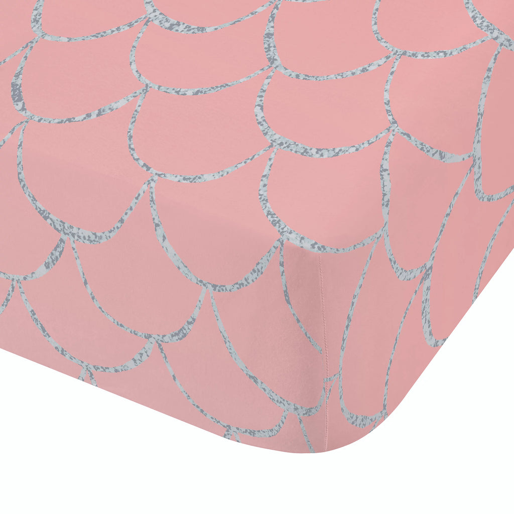 Catherine Lansfield Mermaid Ombre Fitted Sheet in Pink