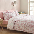 Catherine Lansfield Pink Mirabelle Floral Reversible Duvet Cover Set