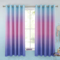 Catherine Lansfield Ombre Rainbow Clouds Eyelet Curtains in Pastel