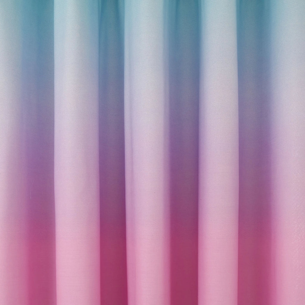 Catherine Lansfield Ombre Rainbow Clouds Eyelet Curtains in Pastel