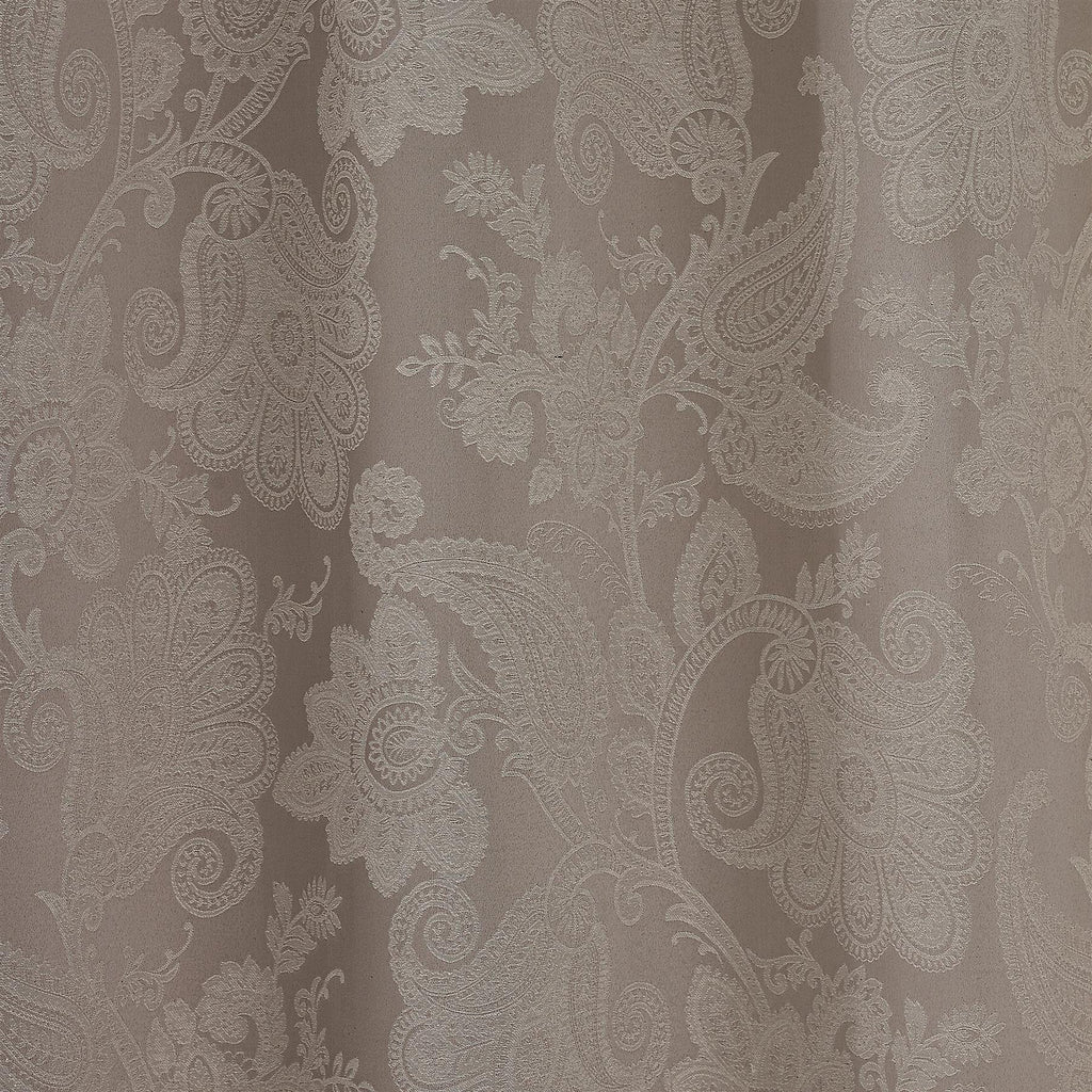Catherine Lansfield Opulent Jacquard Fully Lined Floral Eyelet Curtains Champagne