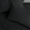 Catherine Lansfield Easy Iron Percale Standard Pillowcase Pair Black