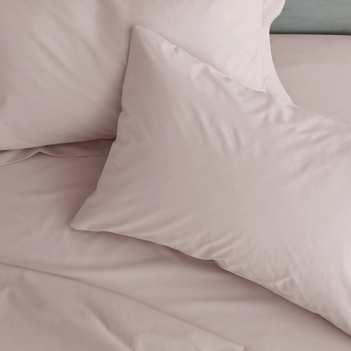 Catherine Lansfield Easy Iron Percale Standard Pillowcase Pair Blush Pink