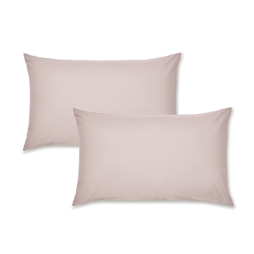 Catherine Lansfield Easy Iron Percale Standard Pillowcase Pair Blush Pink